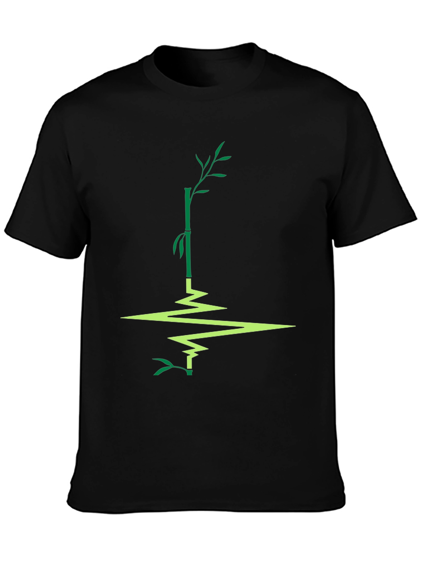 Bamboo Reflection Graphic Tee - Stylish Mens T-Shirt