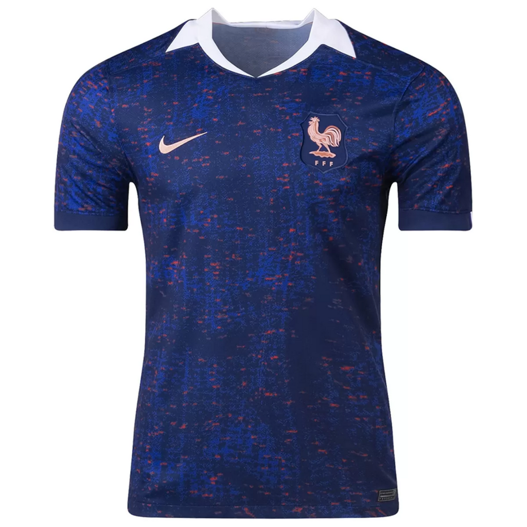Player Version Men's France Home Jersey For Women's Euro 2025