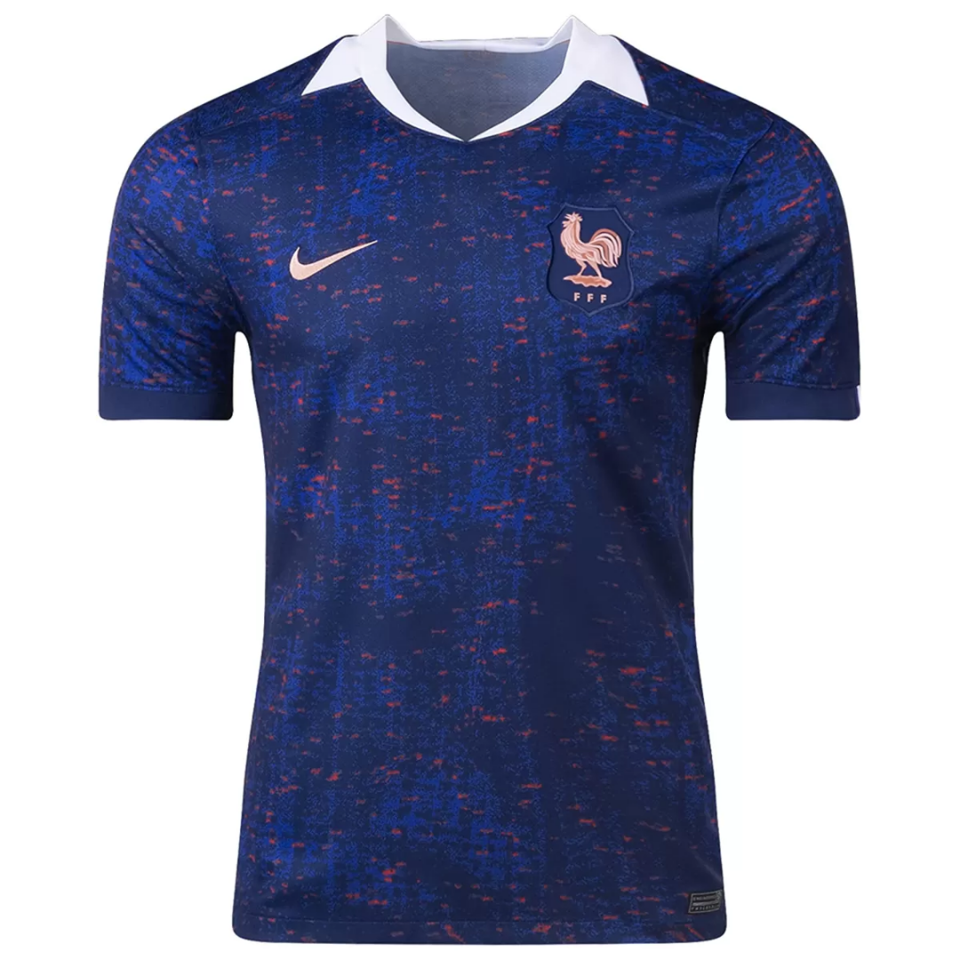 Player Version Men's France Home Jersey For Women's Euro 2025