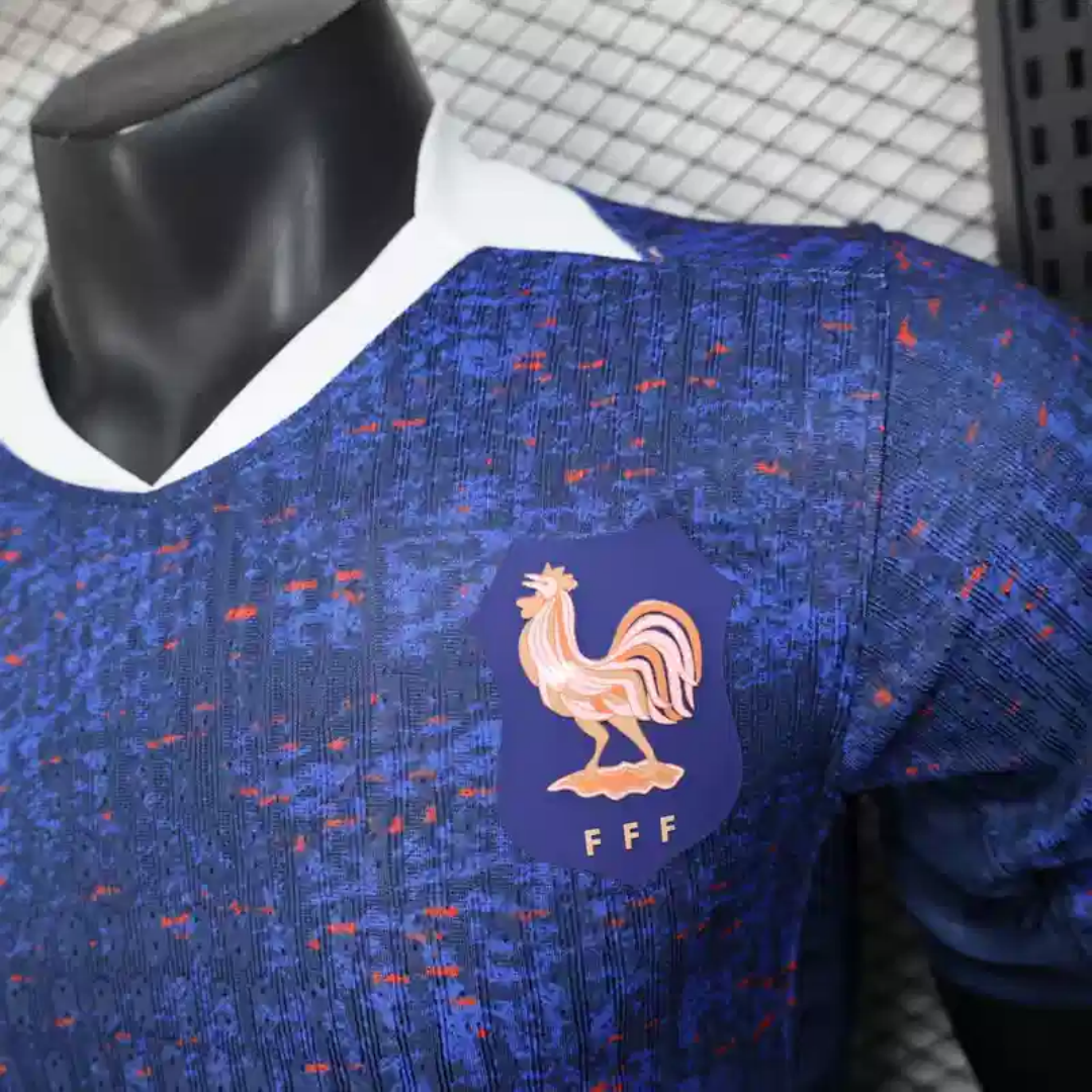 Player Version Men's France Home Jersey For Women's Euro 2025