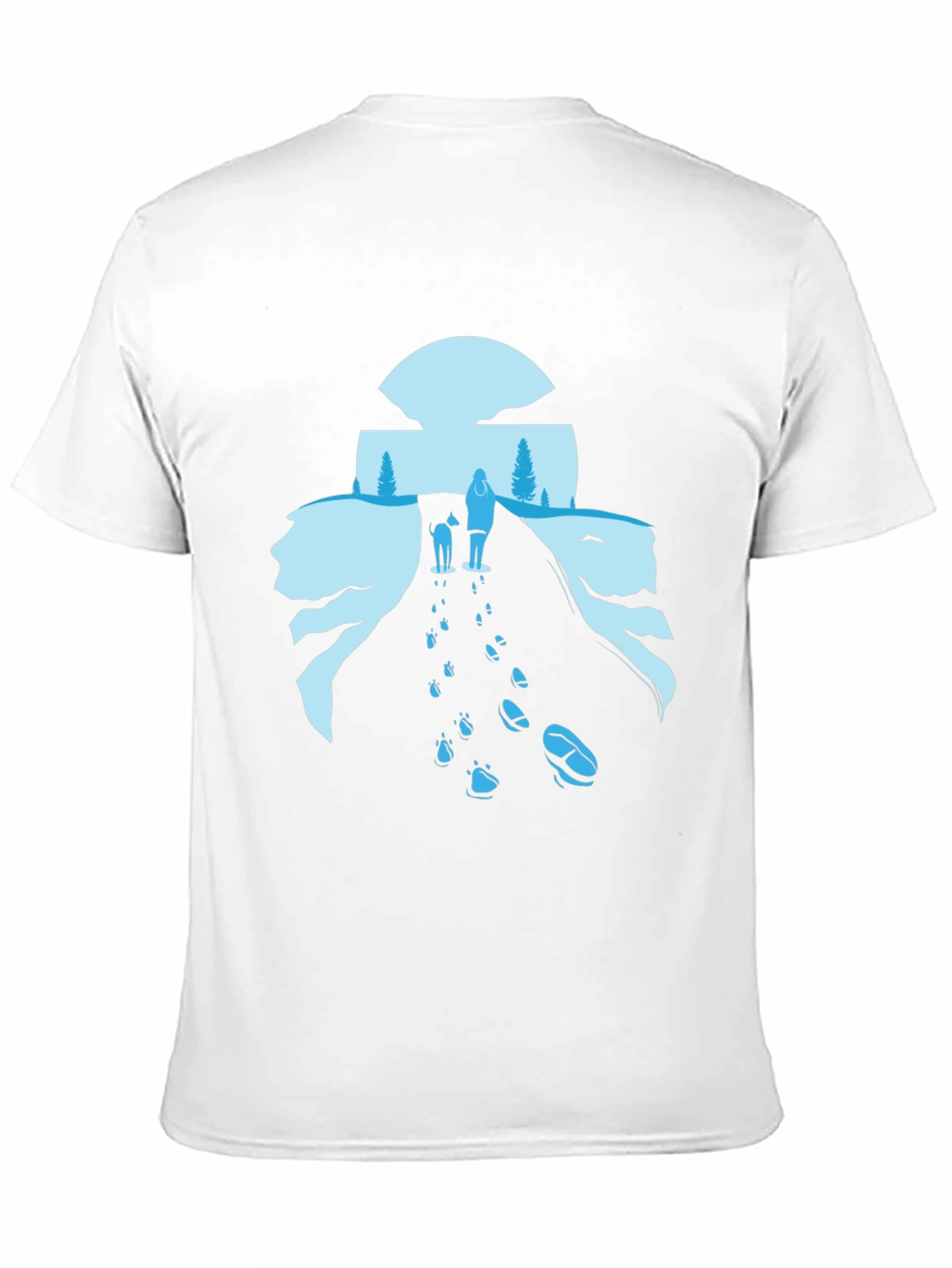 Nature Walk Graphic Tee - Black Cotton Blend