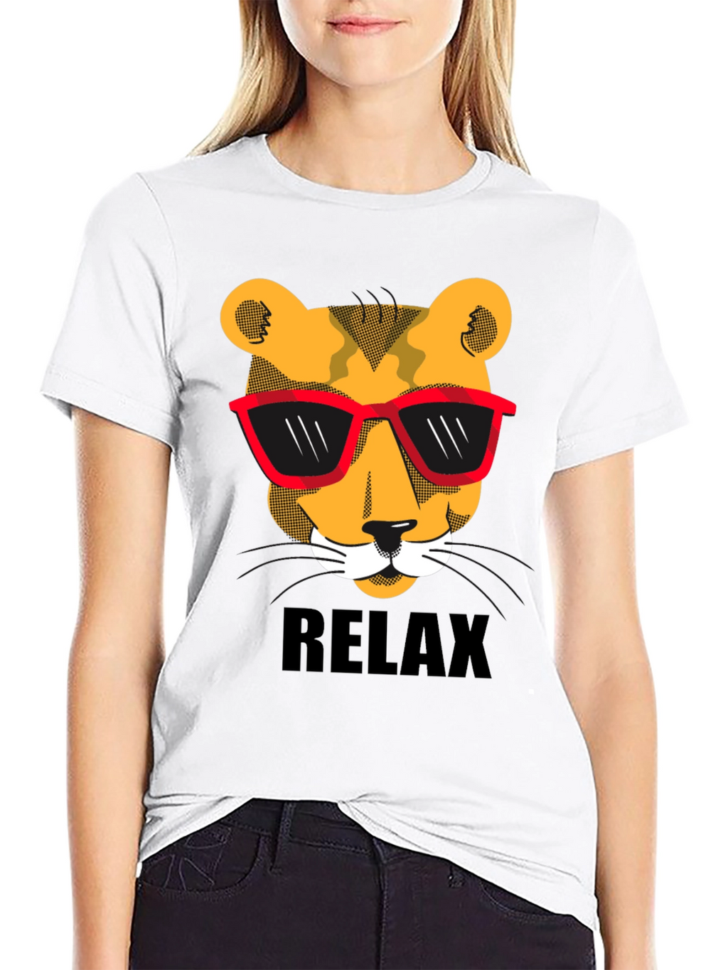 Cool Cat Relax Graphic T-Shirt