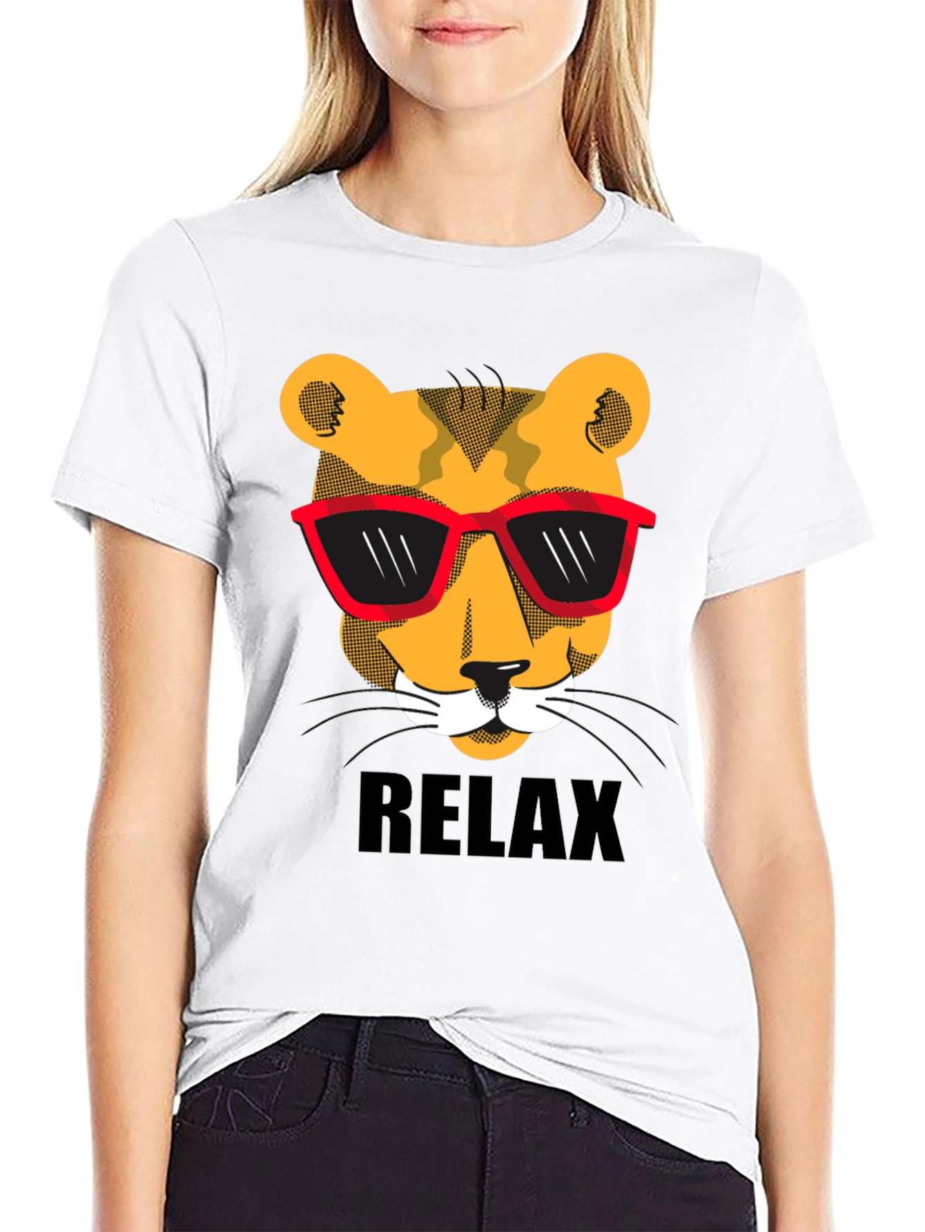 Cool Cat Relax Graphic T-Shirt