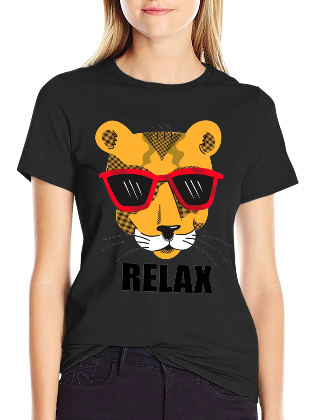Cool Cat Relax Graphic T-Shirt
