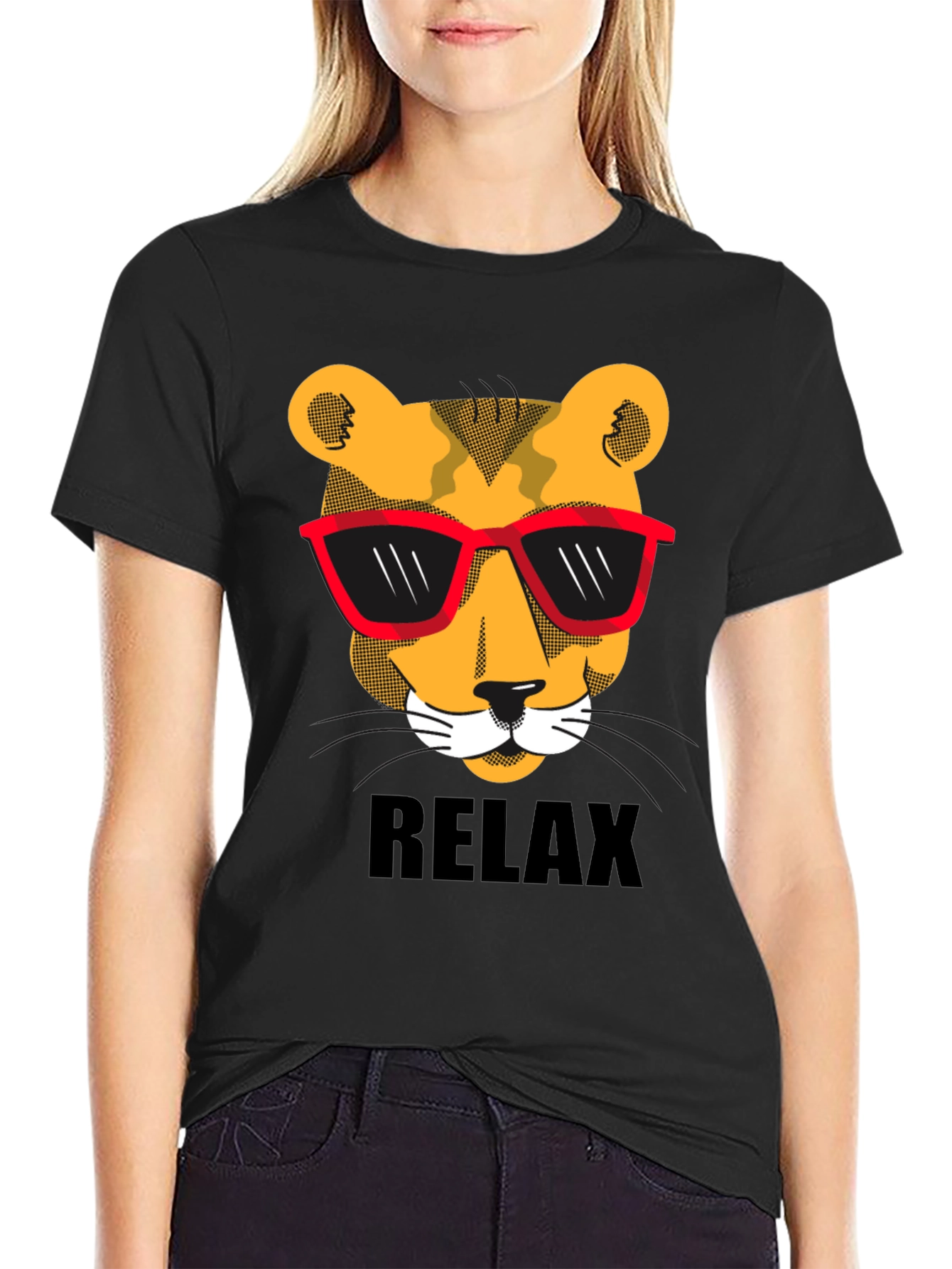Cool Cat Relax Graphic T-Shirt