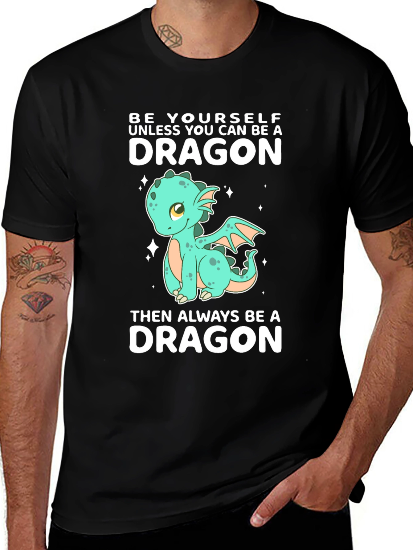 Be a Dragon T-Shirt - Cute Cartoon Dragon