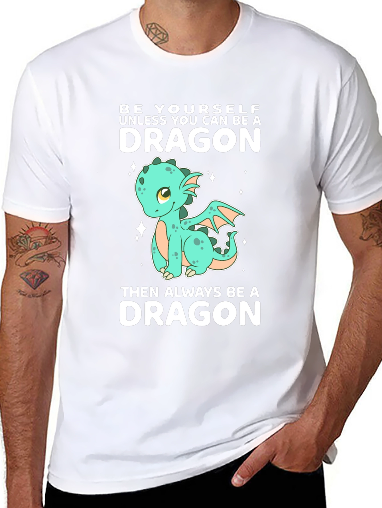 Be a Dragon T-Shirt - Cute Cartoon Dragon