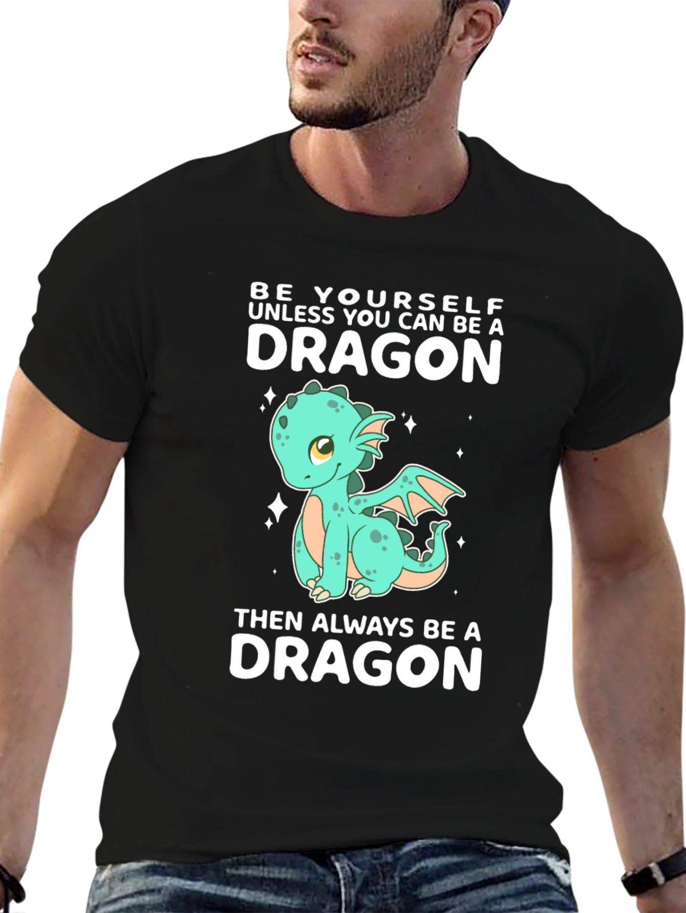 Be a Dragon T-Shirt - Cute Cartoon Dragon