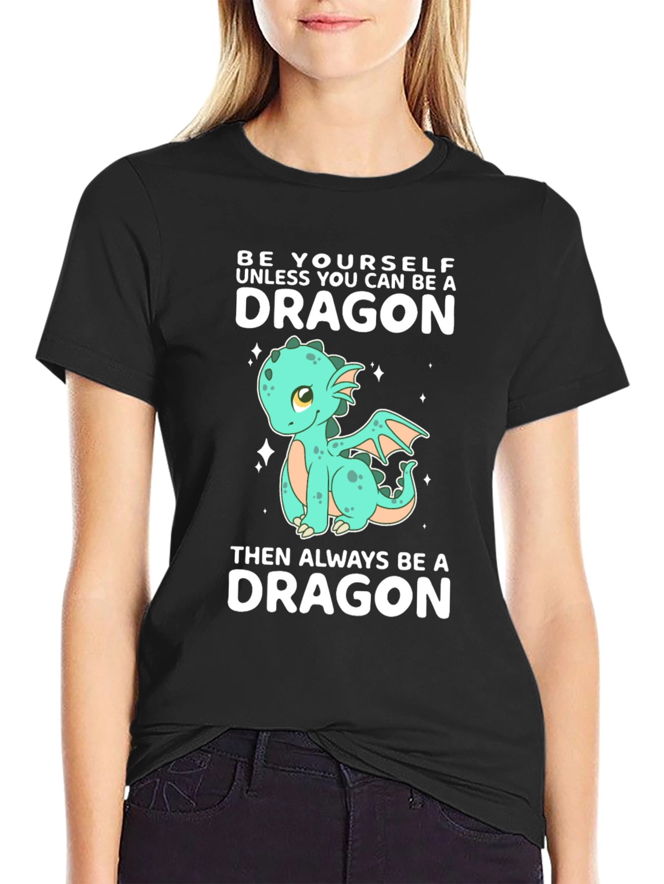 Be a Dragon T-Shirt - Cute Cartoon Dragon