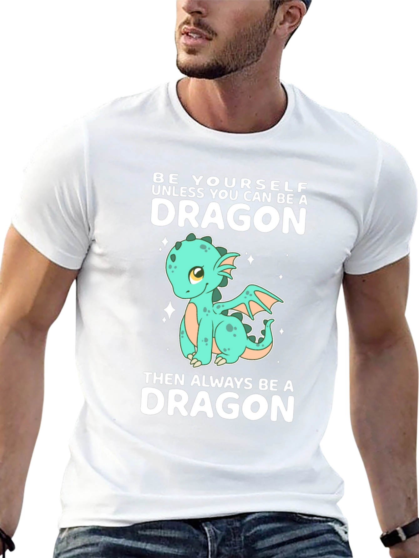 Be a Dragon T-Shirt - Cute Cartoon Dragon