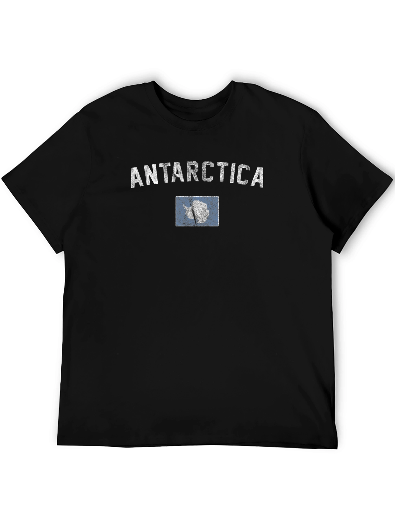 Antarctica Flag T-Shirt - Distressed Design