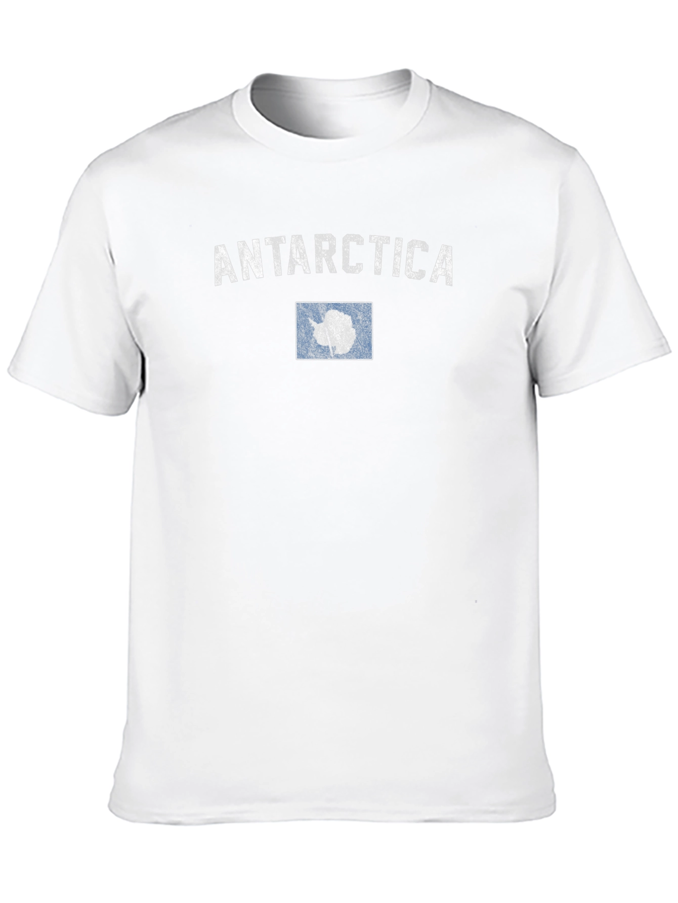 Antarctica Flag T-Shirt - Distressed Design