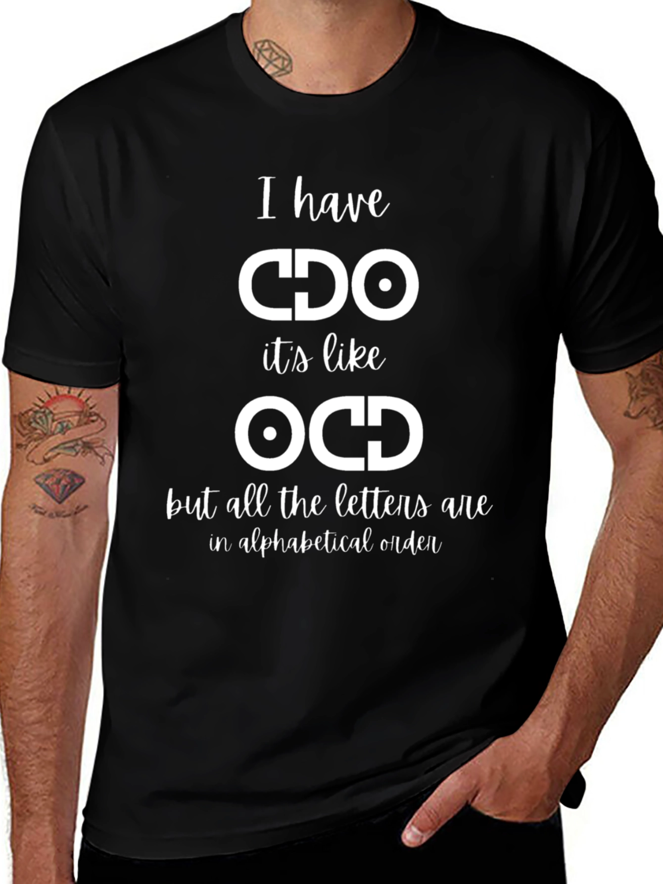 CDO Alphabetical Order Funny Graphic Tee