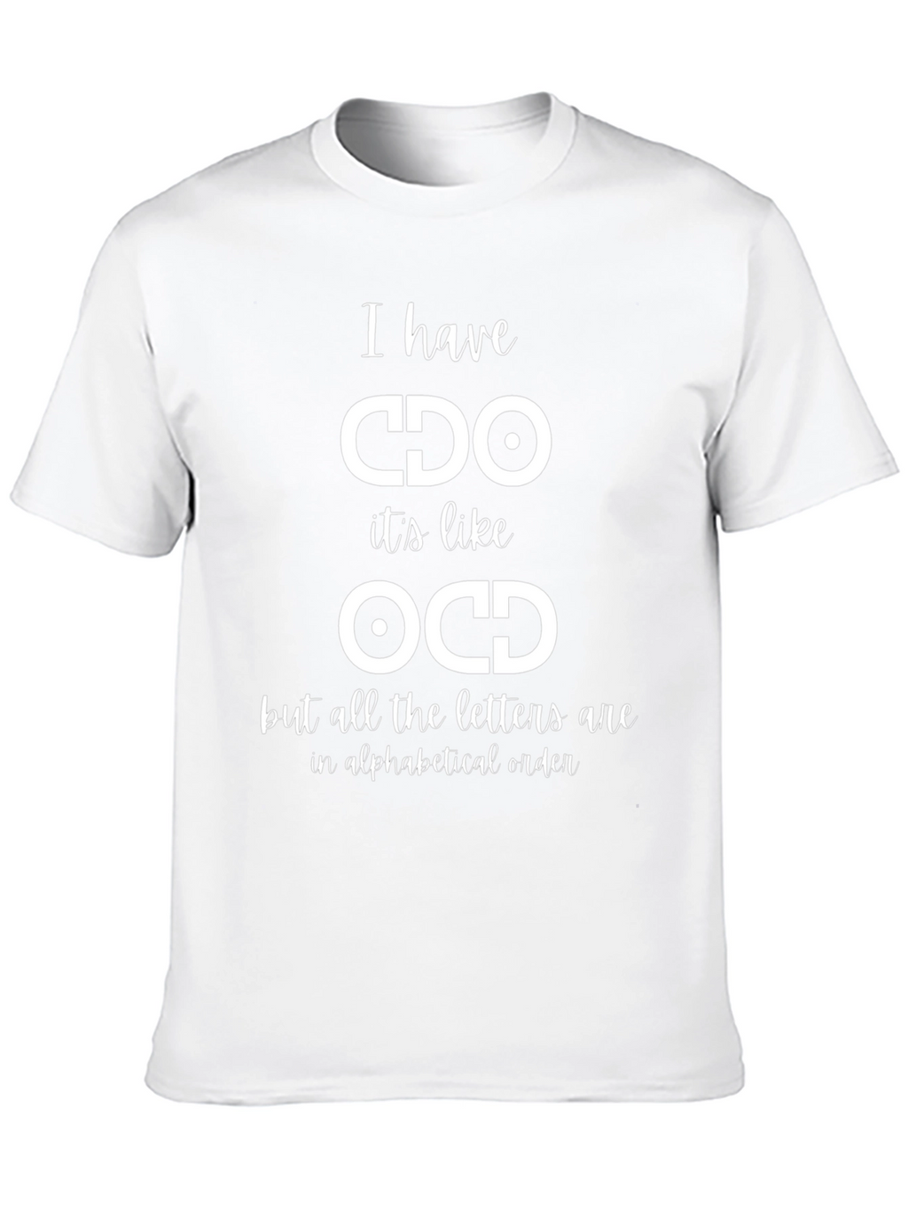 CDO Alphabetical Order Funny Graphic Tee