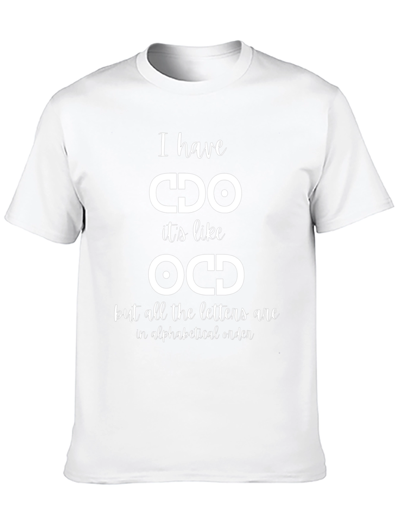 CDO Alphabetical Order Funny Graphic Tee