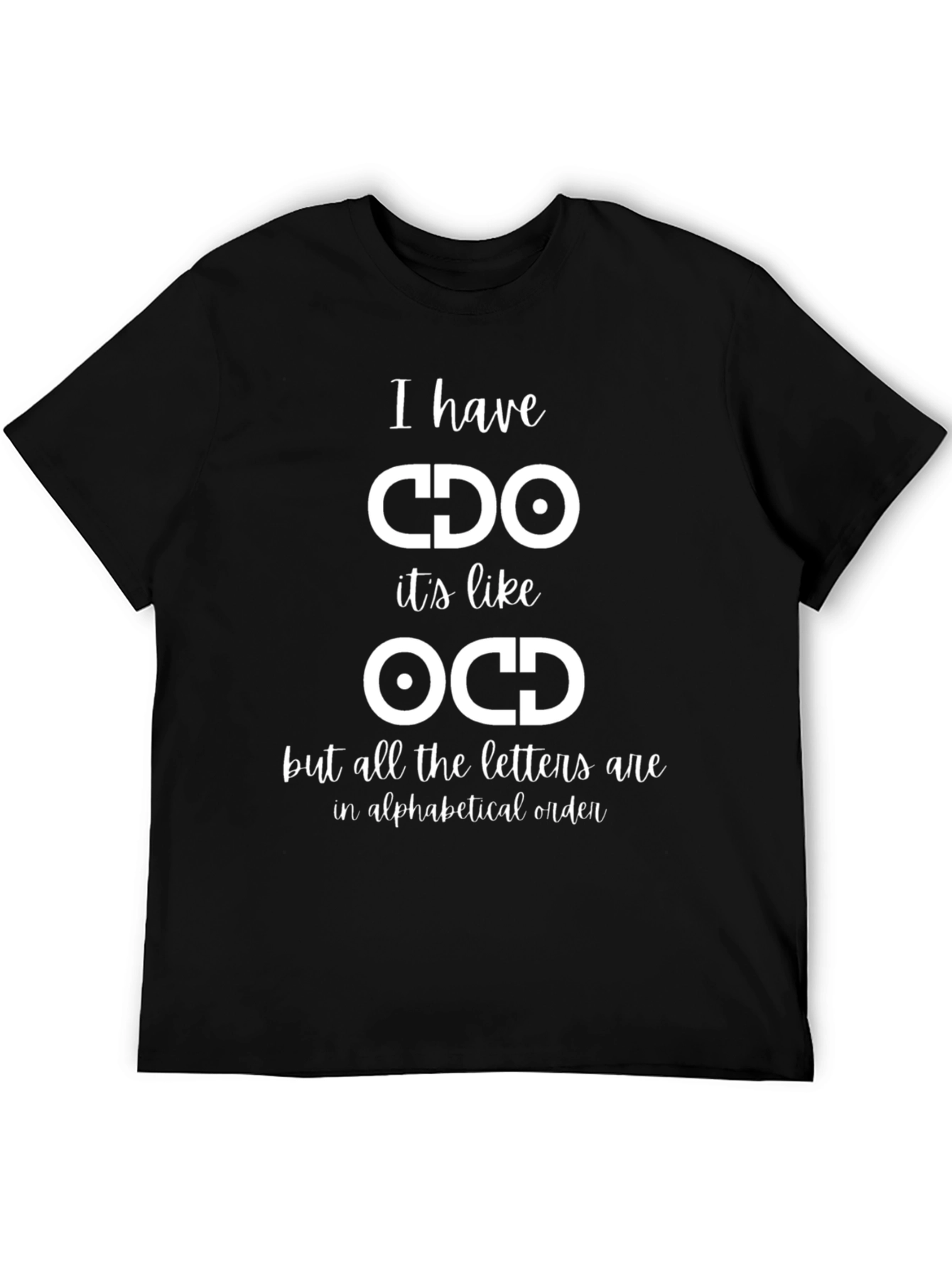 CDO Alphabetical Order Funny Graphic Tee