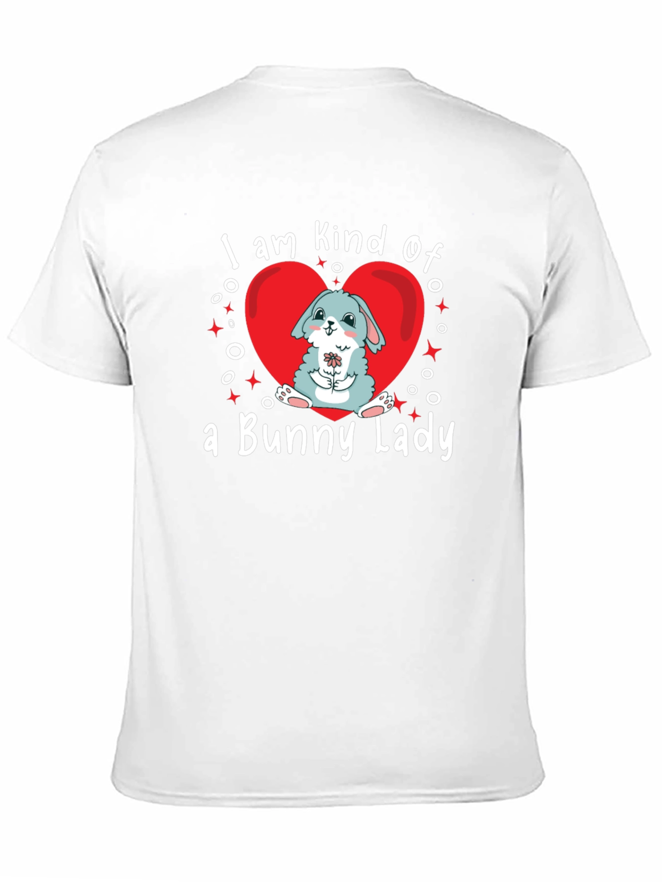 Bunny Lady Graphic Tee - Cute Rabbit Lover Shirt