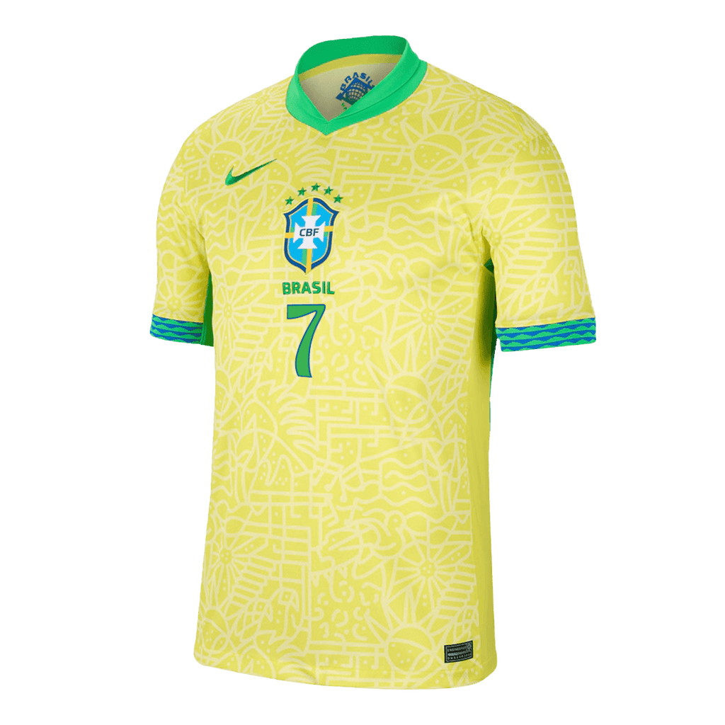 VINI JR. #7 Brazil Home Jersey Copa America 2024