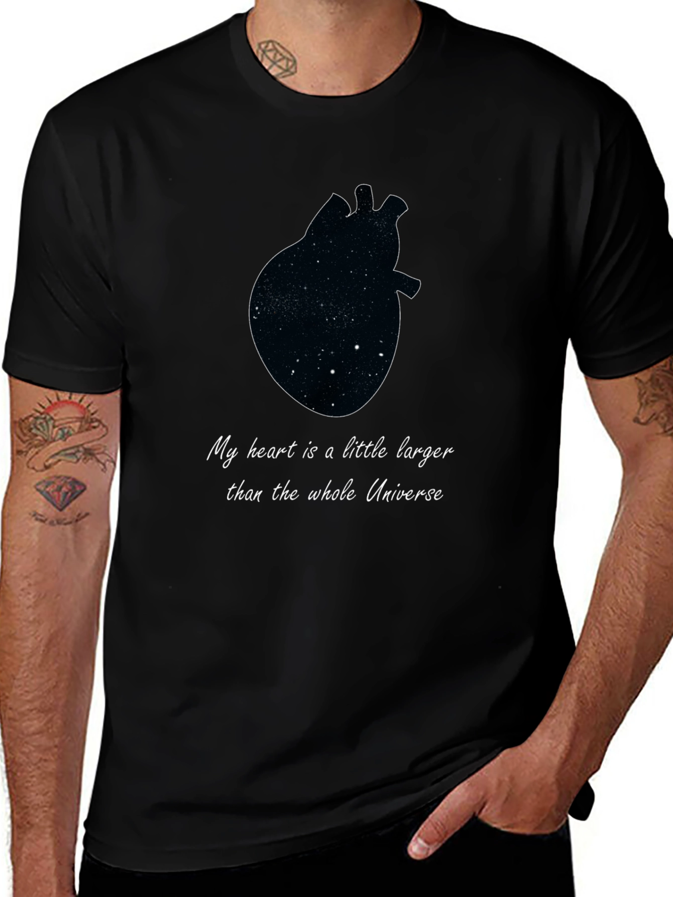 Cosmic Heart T-Shirt - Unisex Galaxy Tee