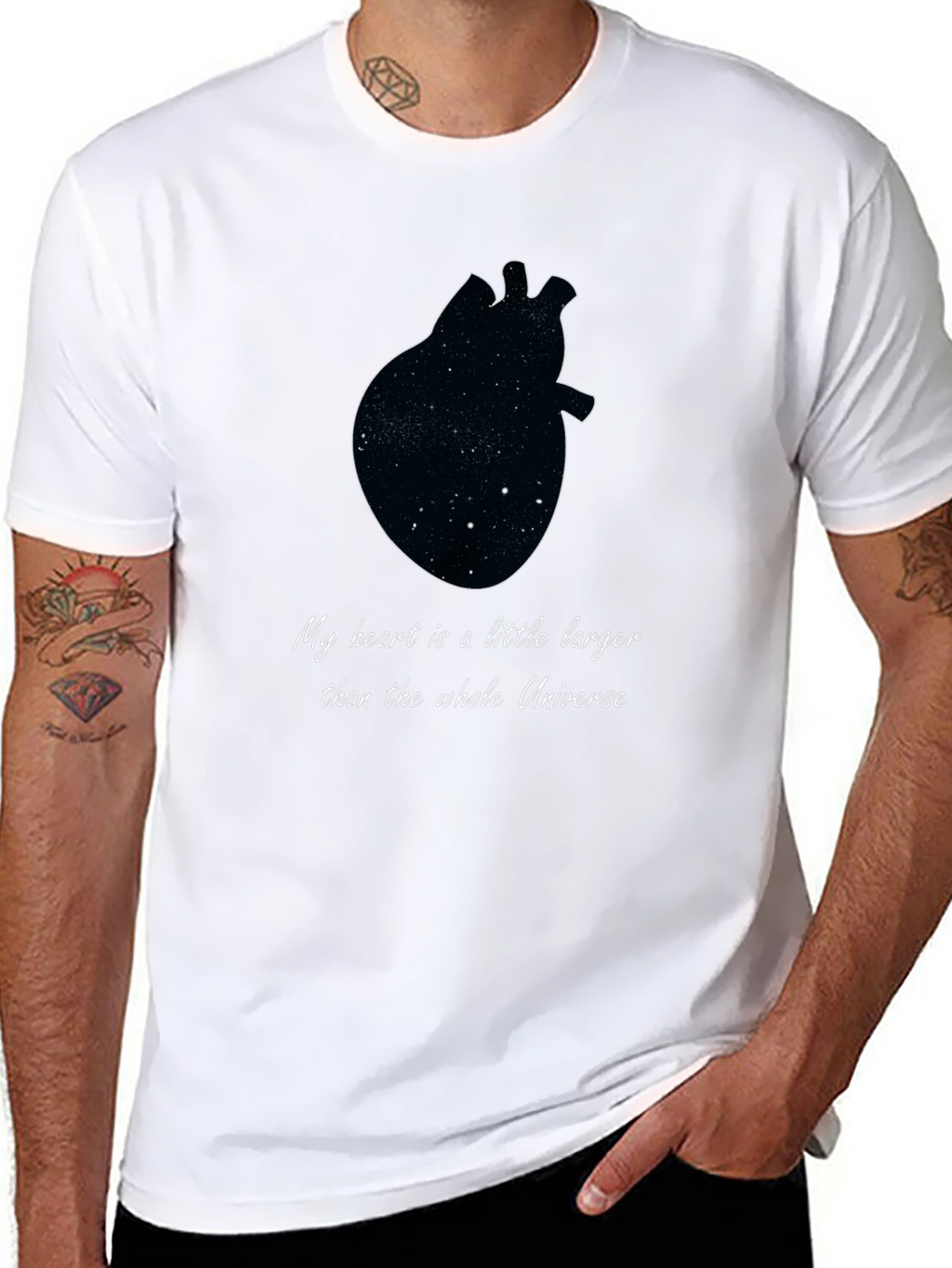 Cosmic Heart T-Shirt - Unisex Galaxy Tee