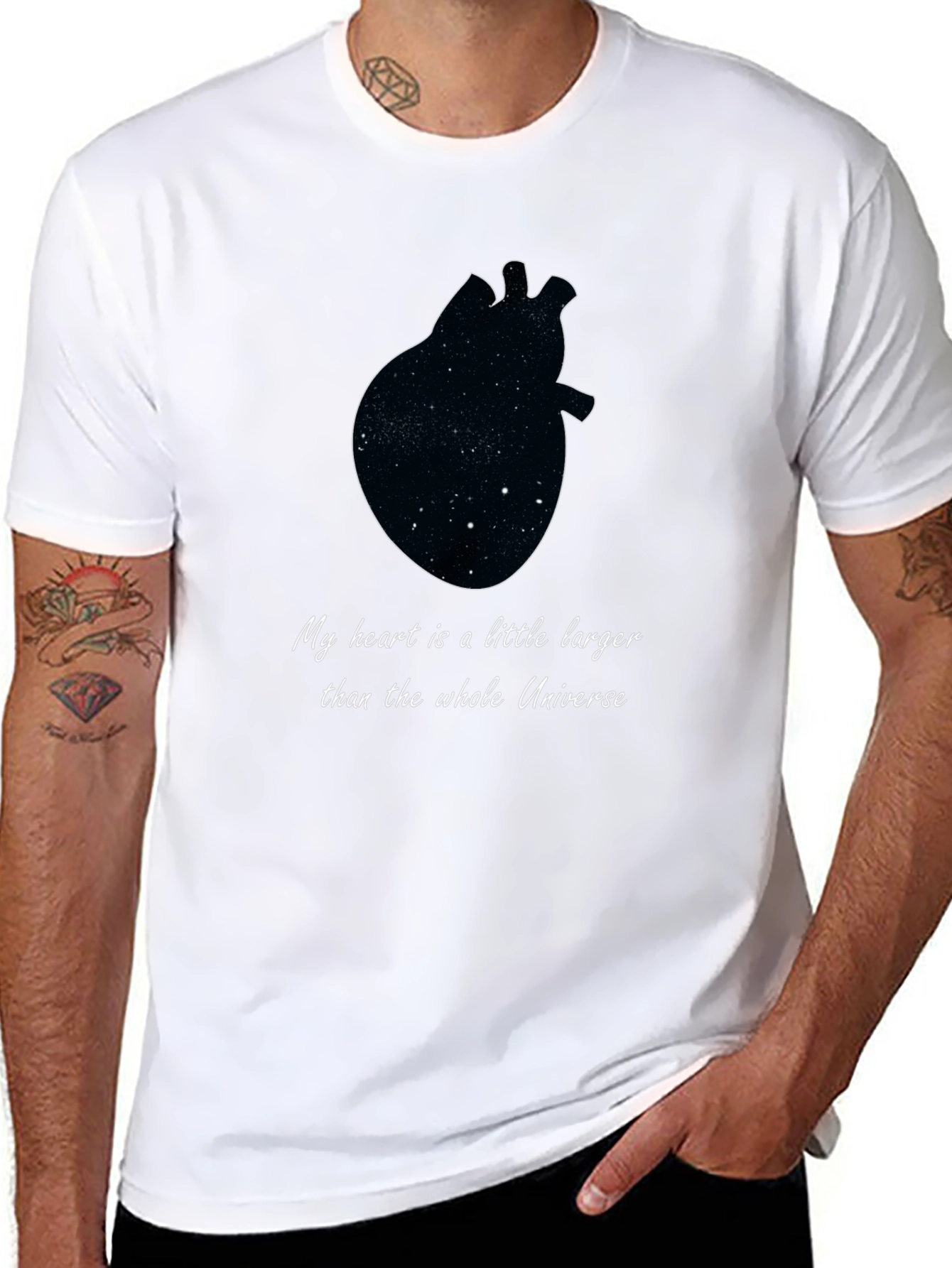 Cosmic Heart T-Shirt - Unisex Galaxy Tee