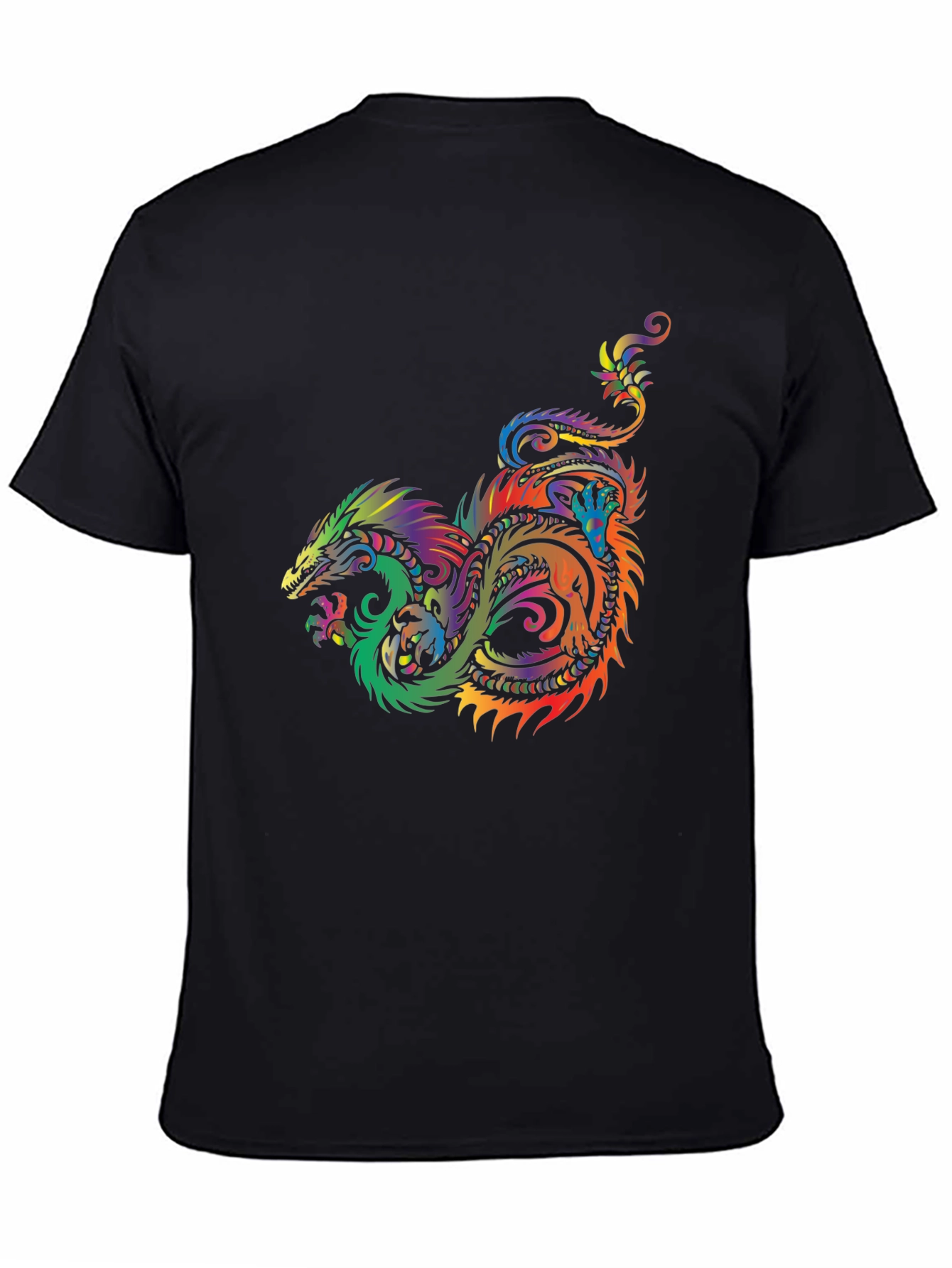 Dragon Graphic T-Shirt - Colorful Fantasy Tee
