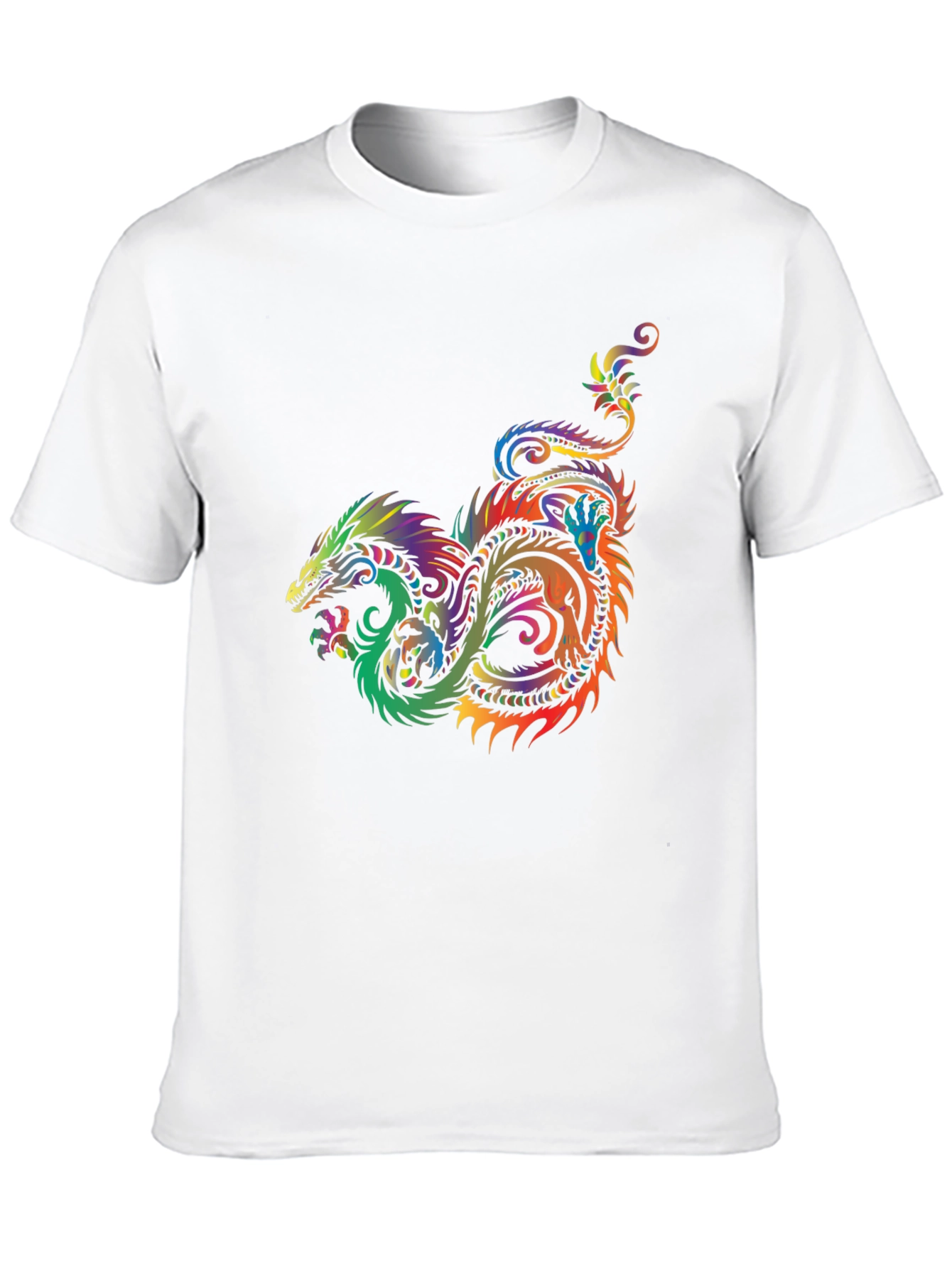 Dragon Graphic T-Shirt - Colorful Fantasy Tee