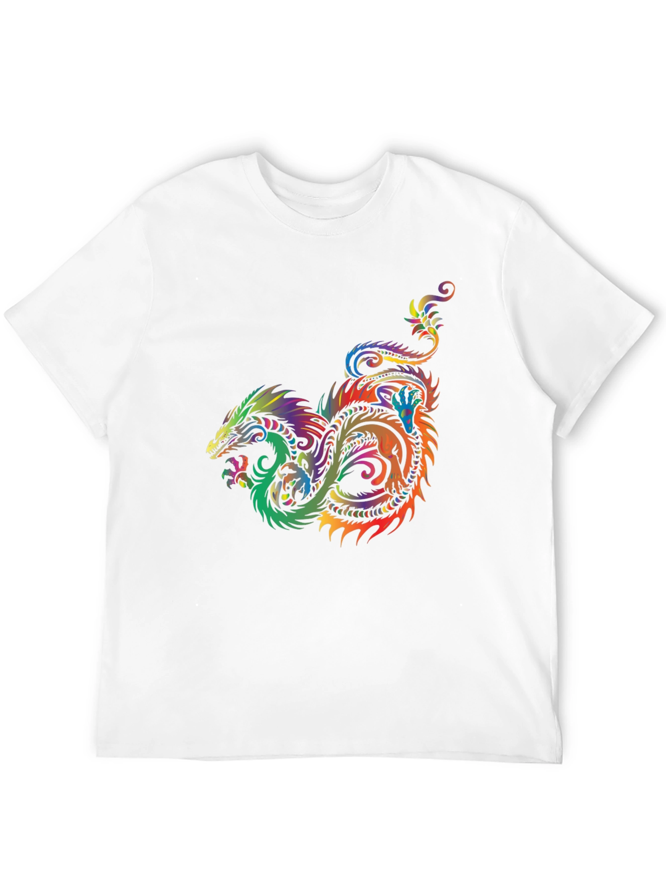 Dragon Graphic T-Shirt - Colorful Fantasy Tee