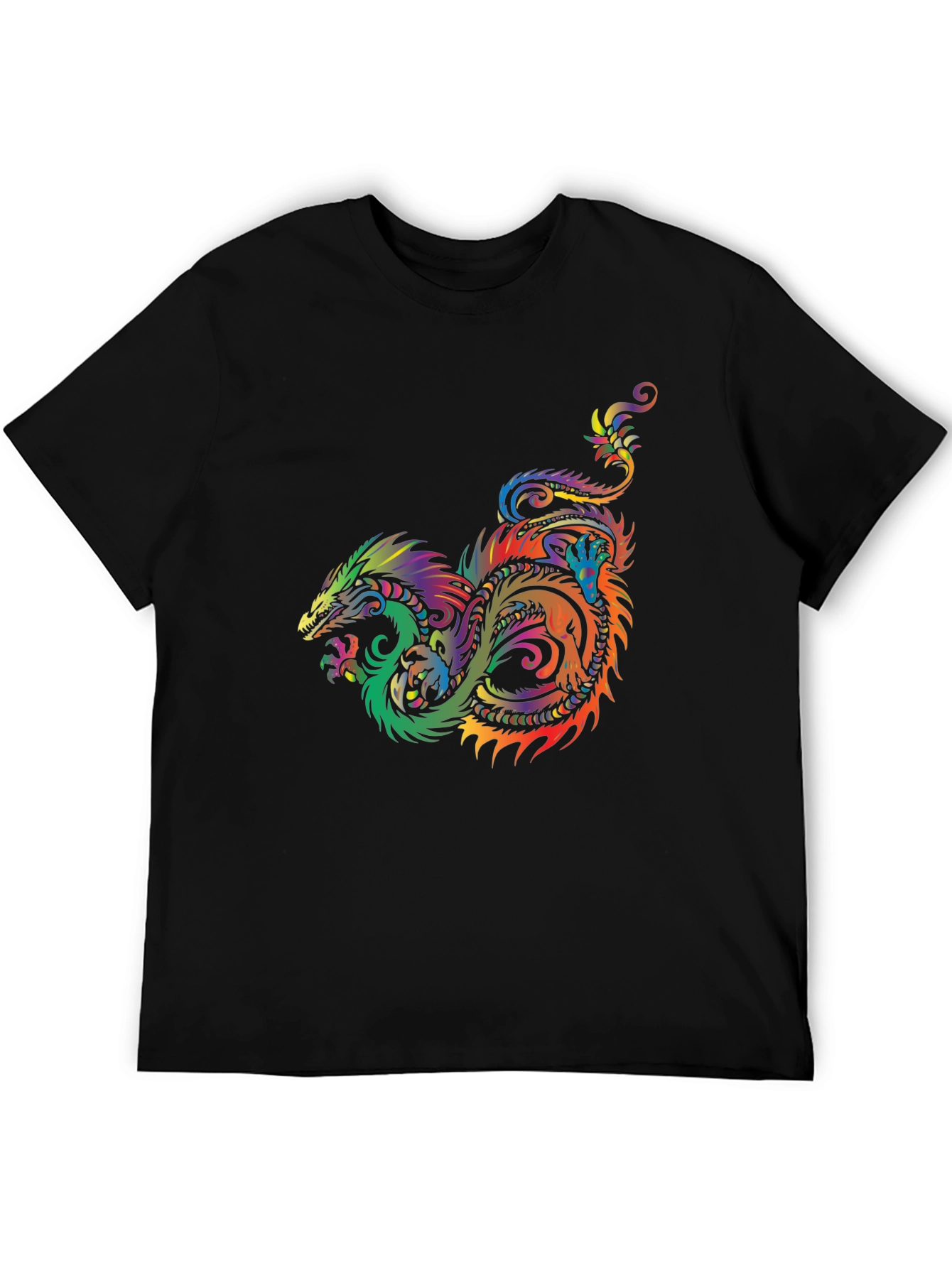 Dragon Graphic T-Shirt - Colorful Fantasy Tee