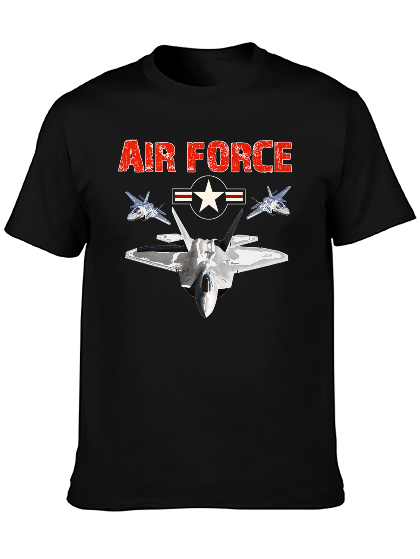 Air Force Jet Fighter Graphic T-Shirt