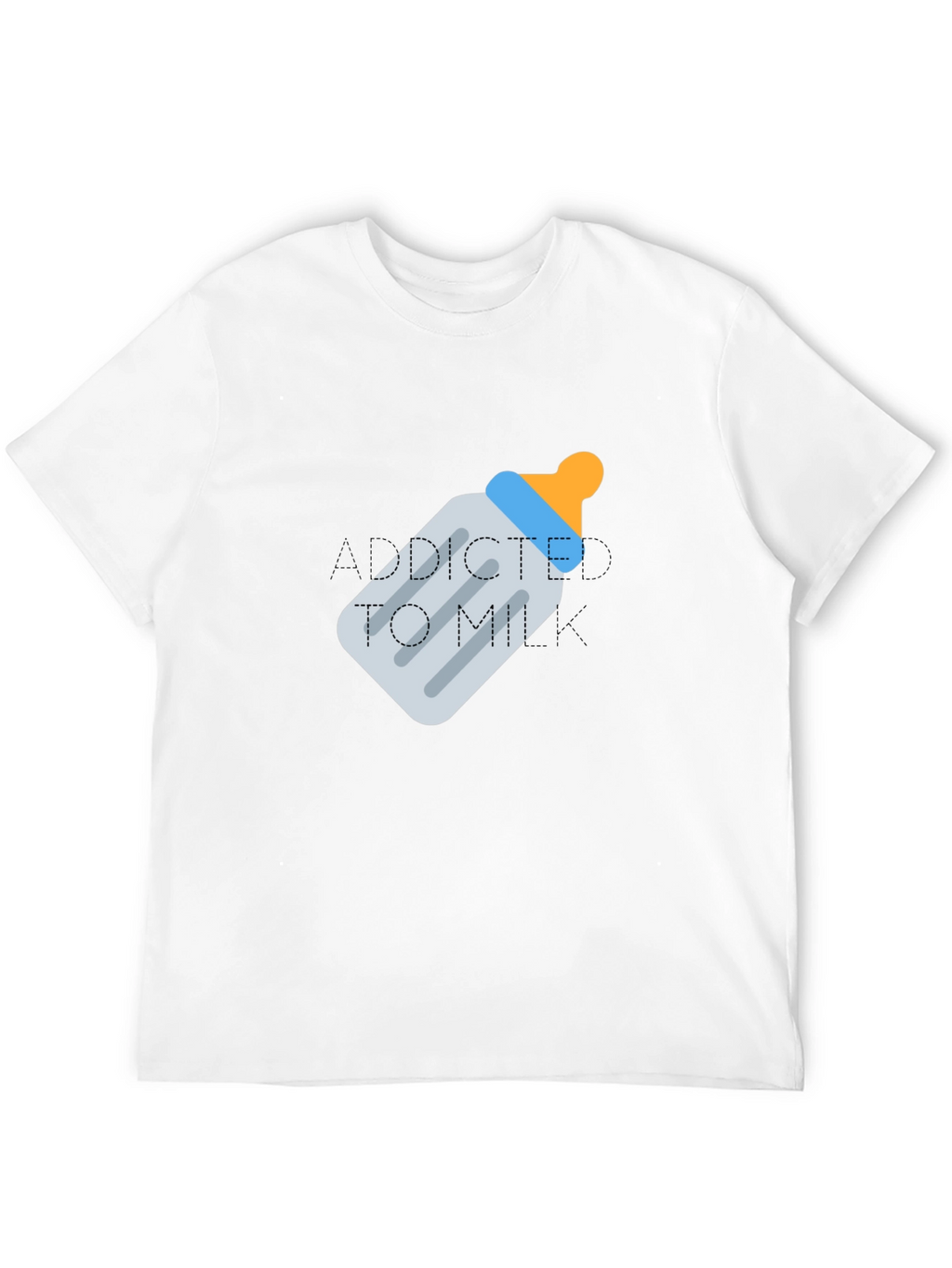 Addicted To Milk Baby Bottle Tee