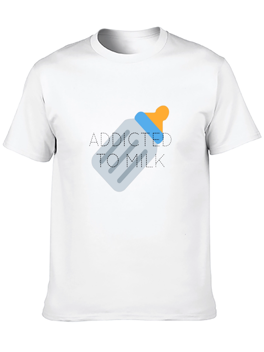 Addicted To Milk Baby Bottle Tee