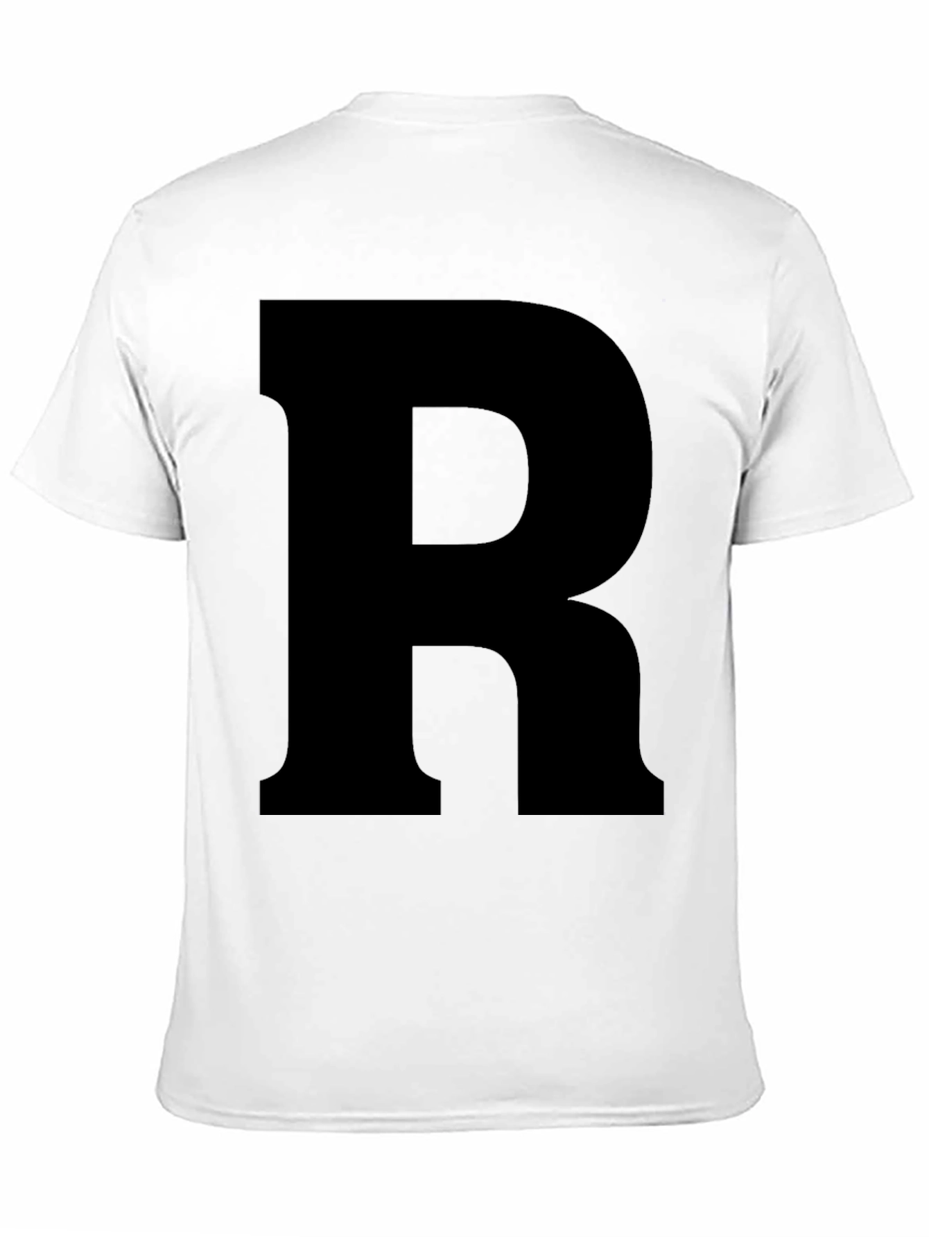 Letter R Graphic Tee - Bold Statement Shirt