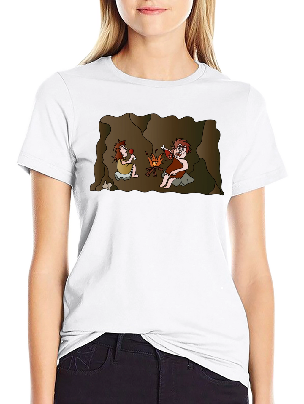 Cartoon Cavemen Unisex T-Shirt