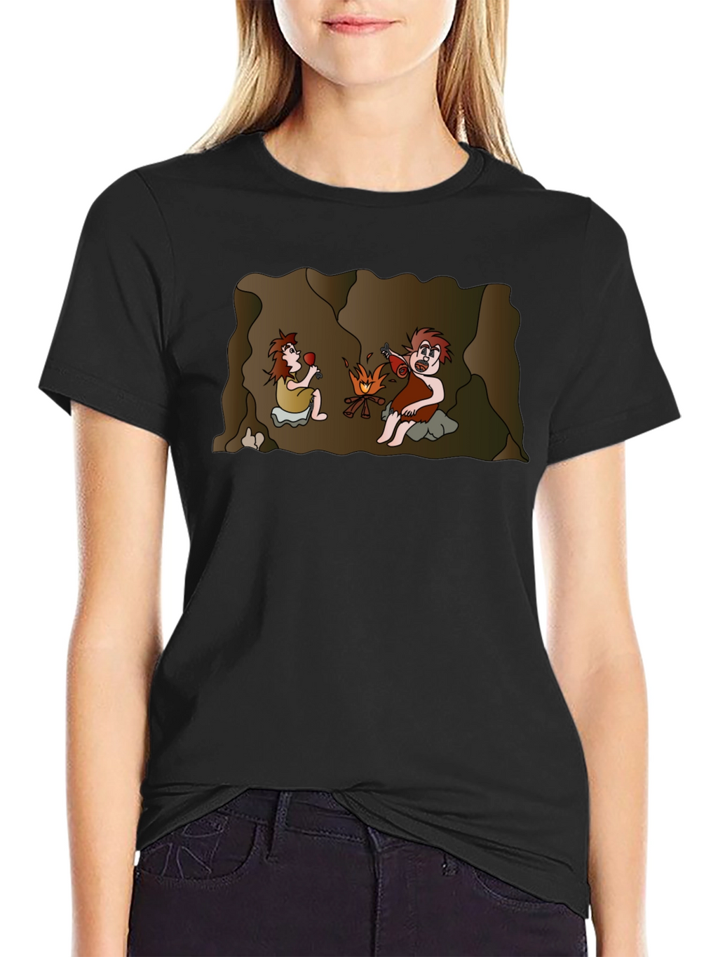 Cartoon Cavemen Unisex T-Shirt
