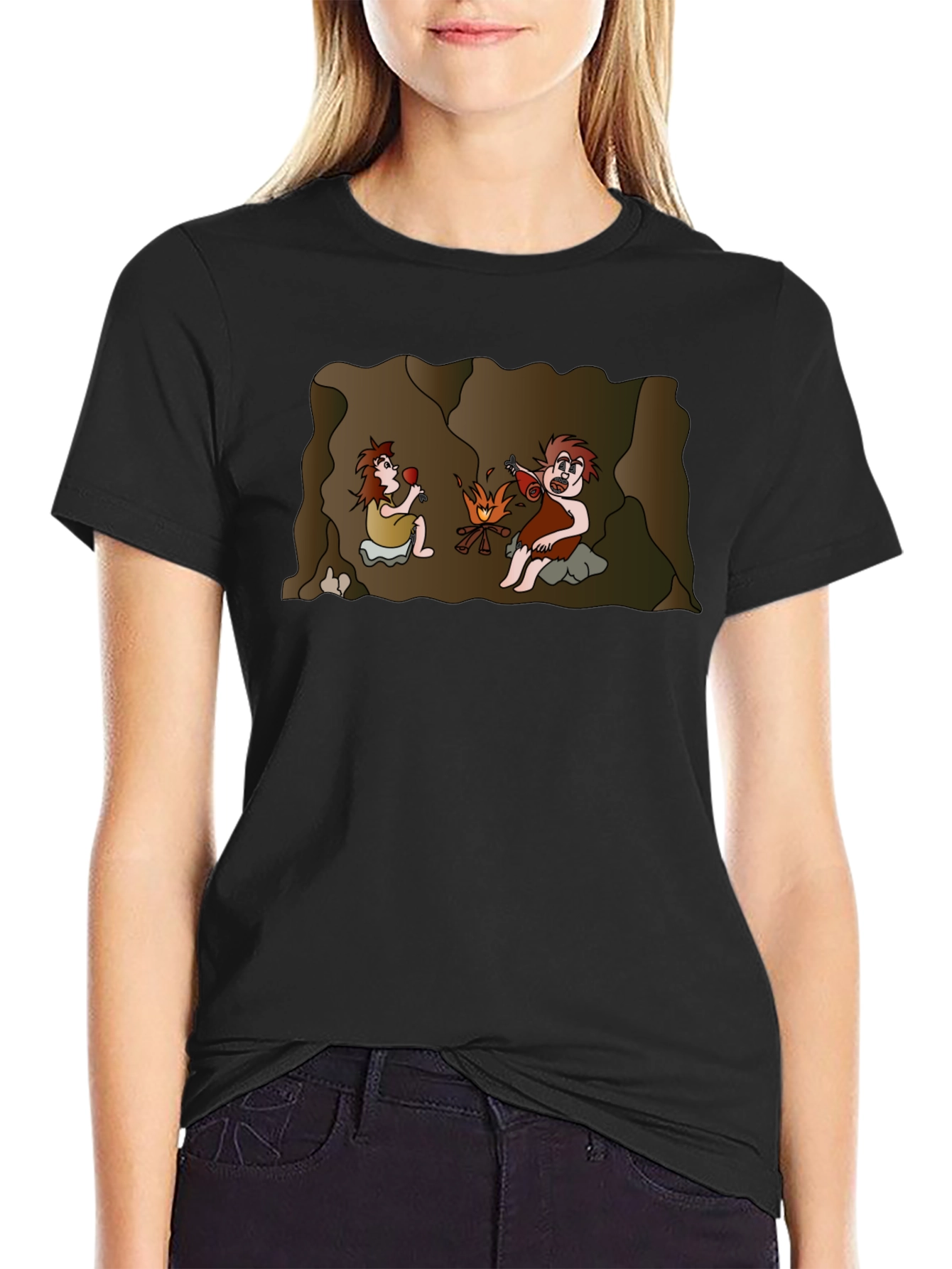 Cartoon Cavemen Unisex T-Shirt