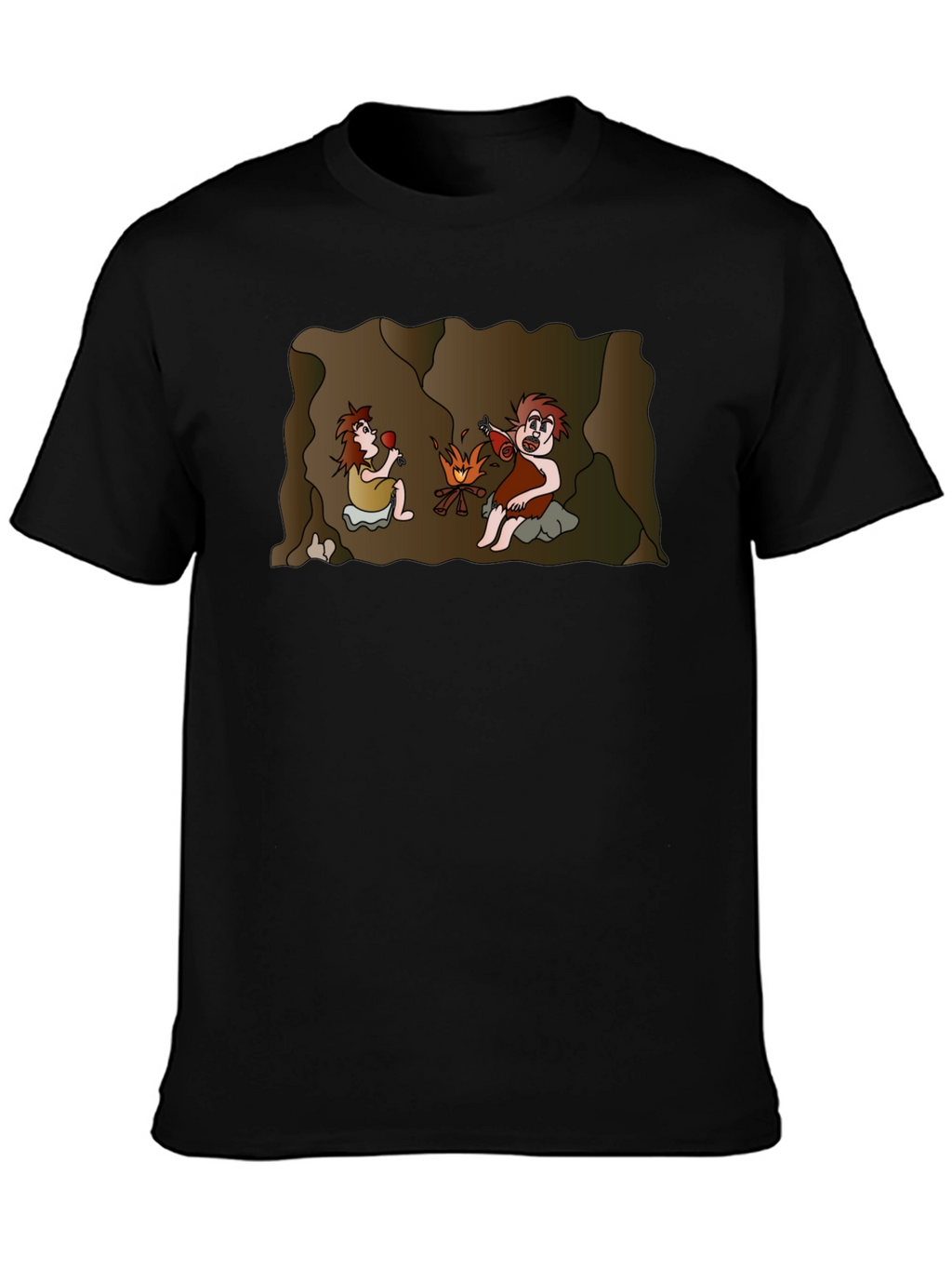 Cartoon Cavemen Unisex T-Shirt