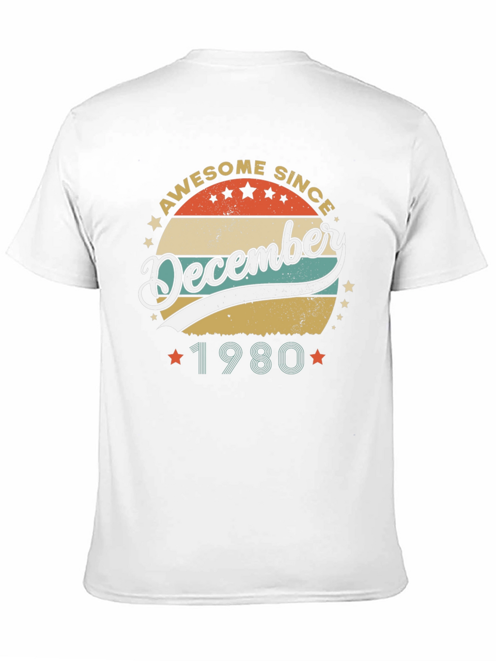 Awesome Since December 1980 Black T-Shirt