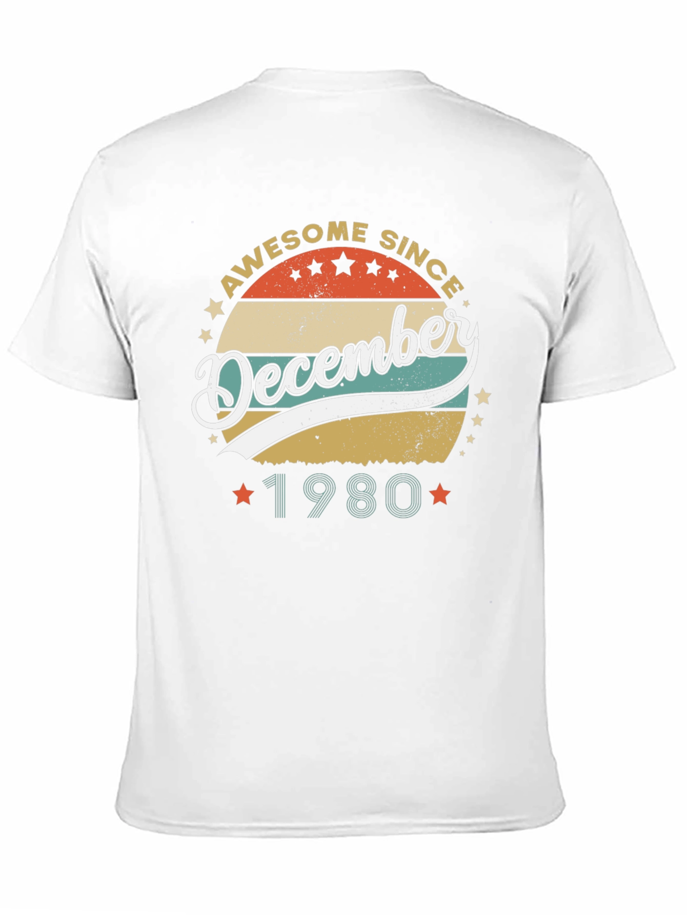 Awesome Since December 1980 Black T-Shirt