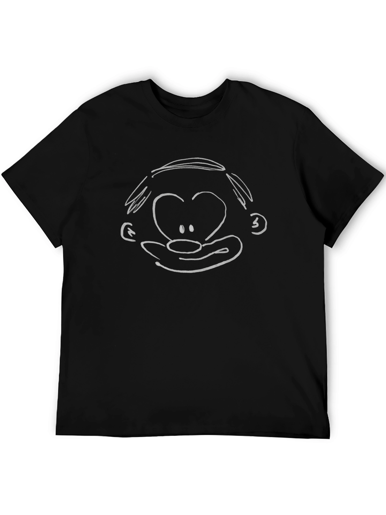 Cartoon Character T-Shirt - Black