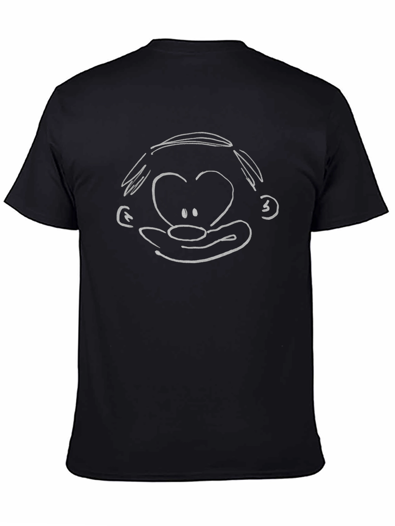 Cartoon Character T-Shirt - Black