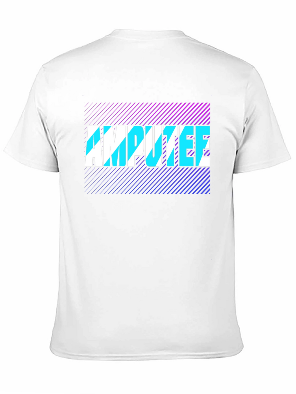 Amputee Graphic Tee - Black Cotton T-Shirt