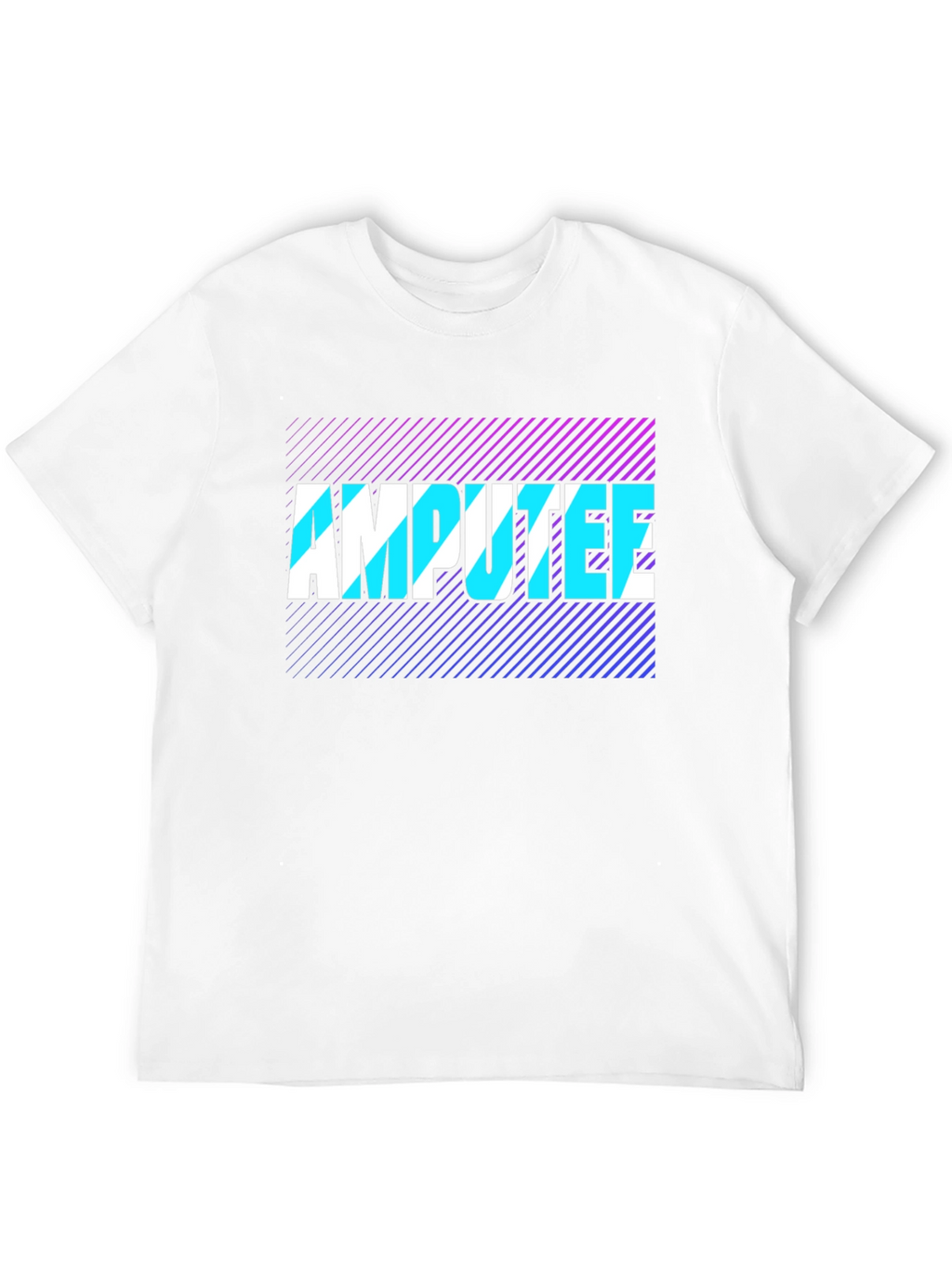 Amputee Graphic Tee - Black Cotton T-Shirt