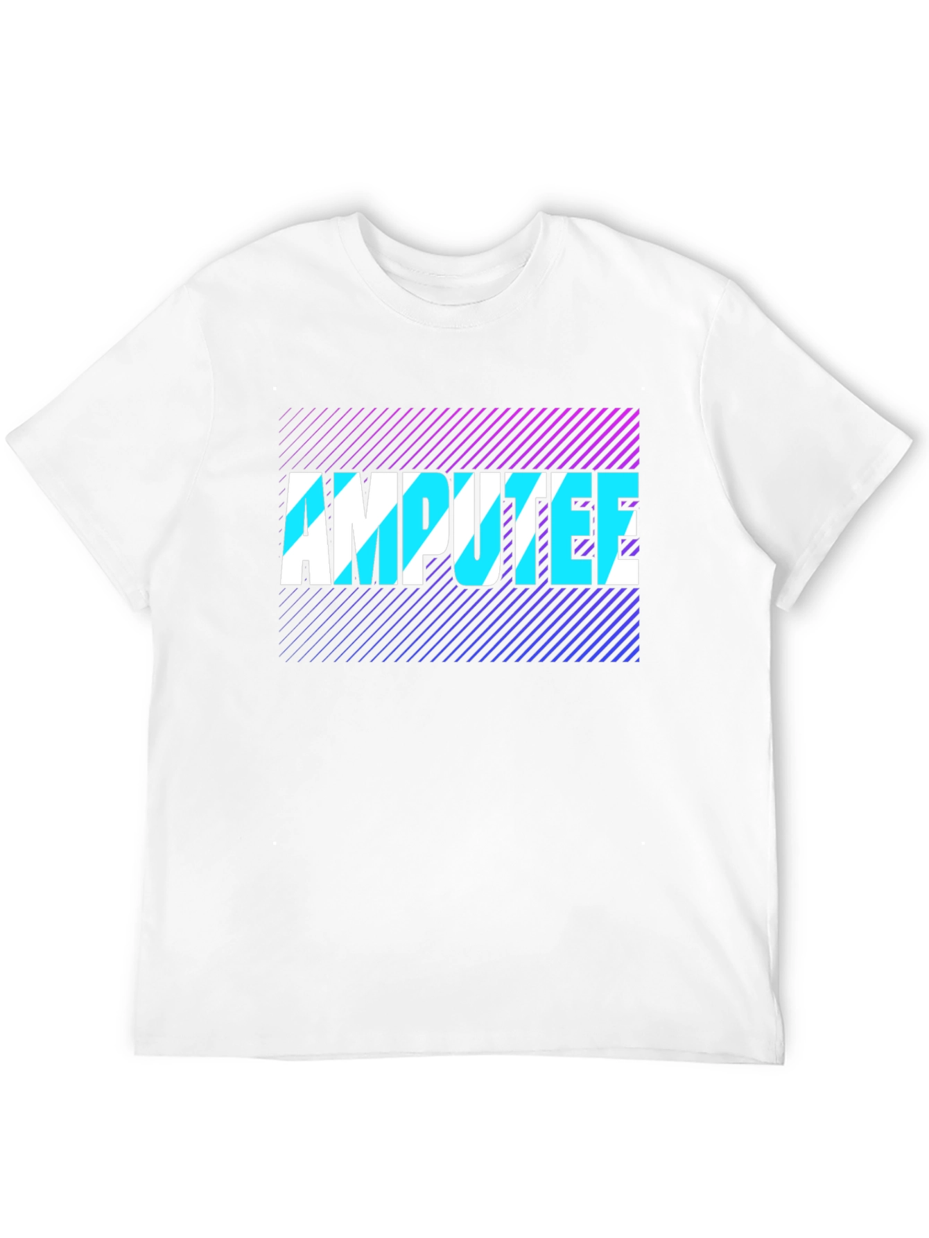 Amputee Graphic Tee - Black Cotton T-Shirt