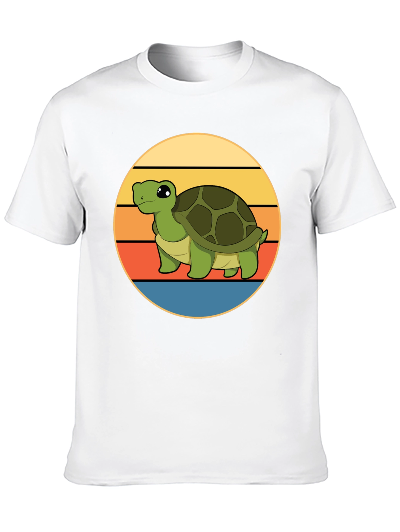 Cute Turtle Sunset Graphic T-Shirt