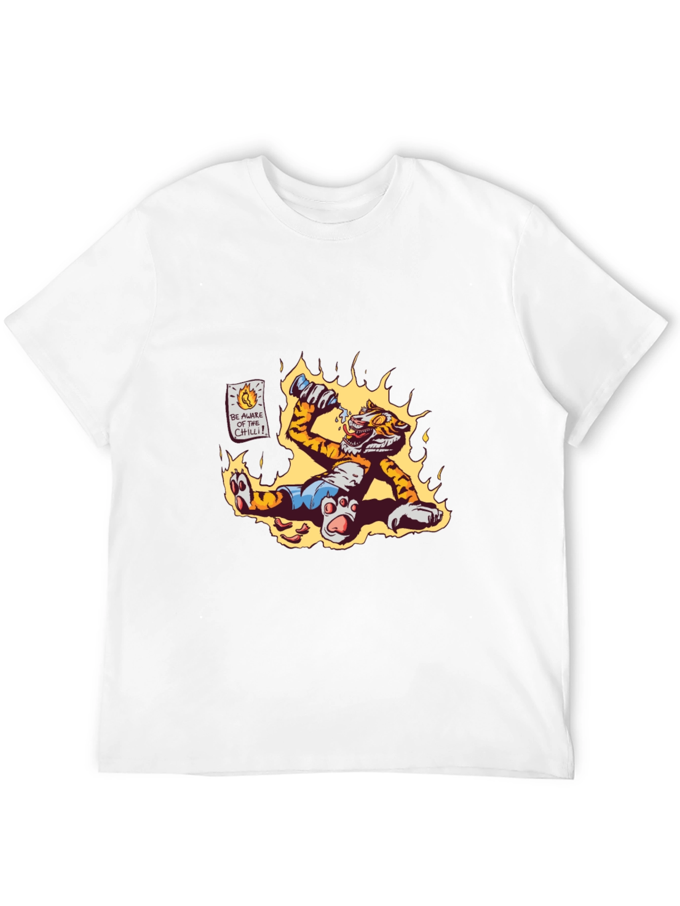 Fiery Tiger Graphic Tee - Beware the Chilli!