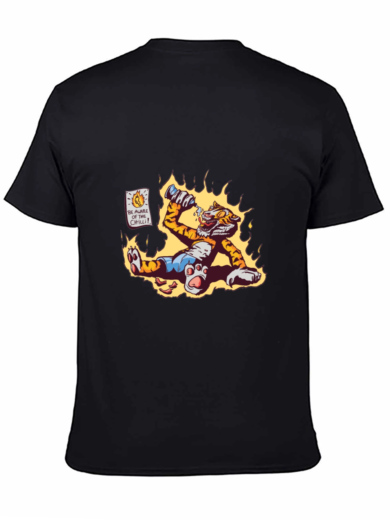 Fiery Tiger Graphic Tee - Beware the Chilli!
