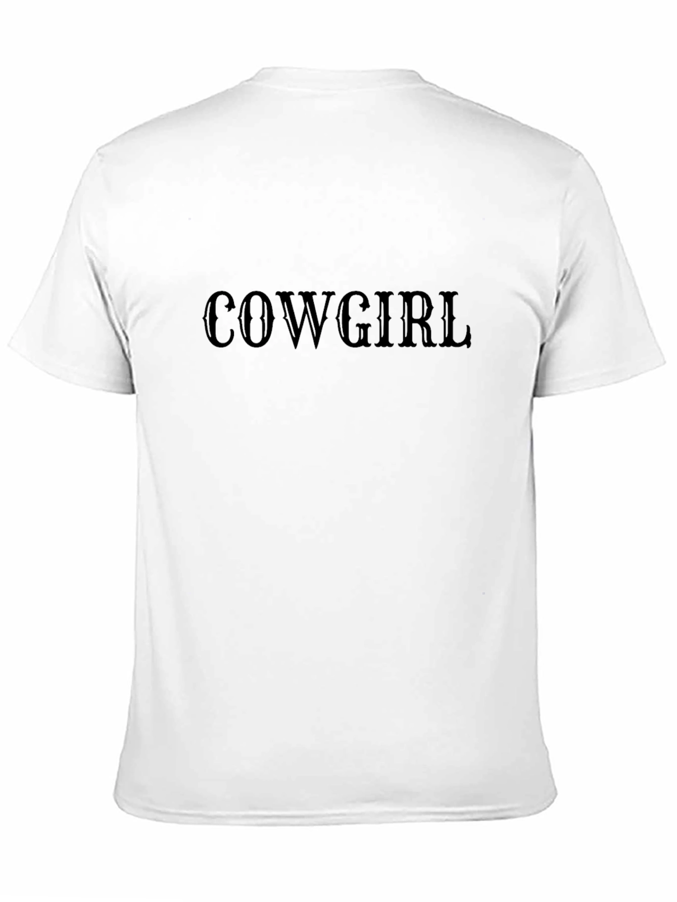 Cowgirl Graphic Tee - Classic Black Cotton T-Shirt