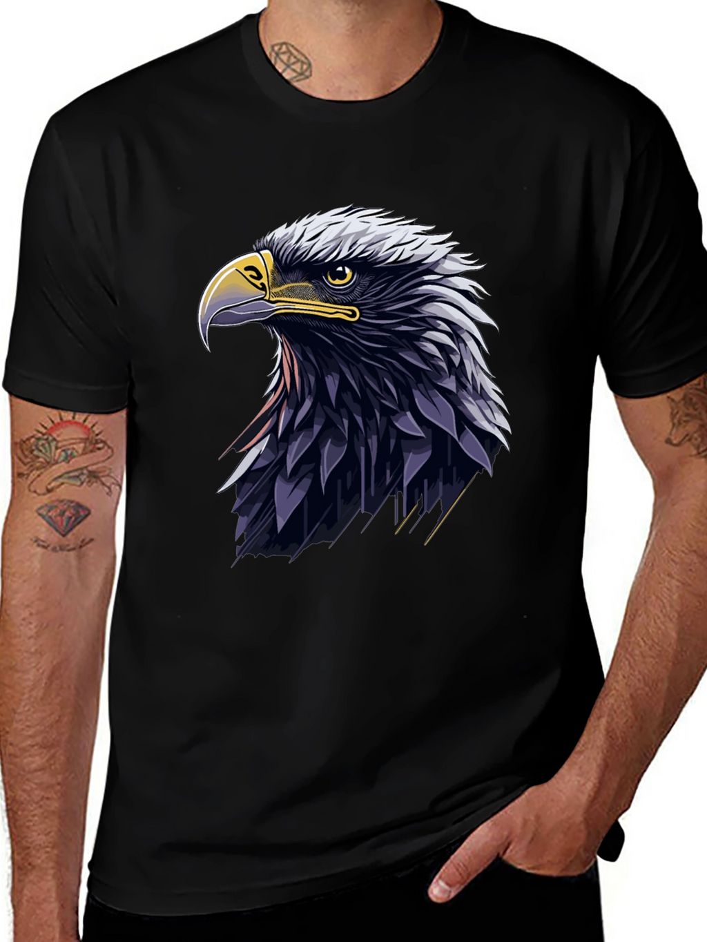 Eagle Graphic Tee - Black