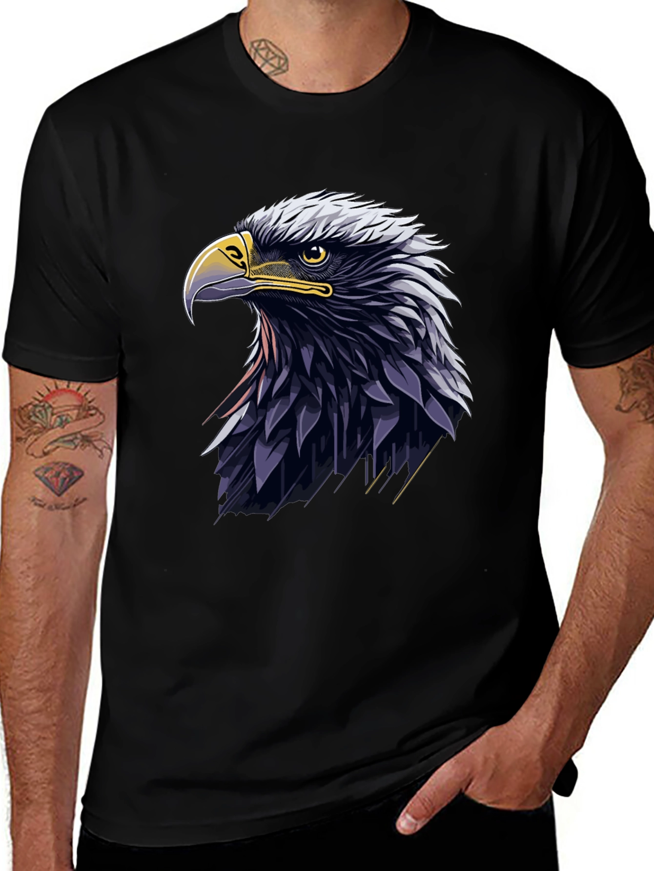 Eagle Graphic Tee - Black